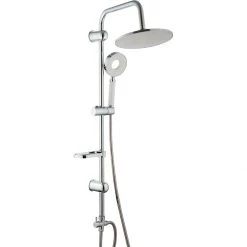 Shower Column With Hand Attachment And Soap Dish Chrome | Adexa 058
