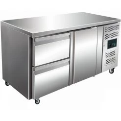 Commercial Refrigerated Counter 1 Door 2 Drawers Depth 700mm | Adexa 2DRG21V