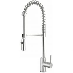 Kitchen Sink Mixer Tap Pullout Spray Spout Single Lever Stainless Steel | Adexa 3047109