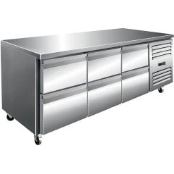 Commercial Refrigerated Counter 6 Drawers Depth 700mm | Adexa 6DRG31V