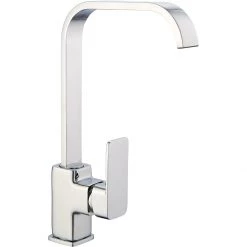 Basin Mixer Tap With Stainless Steel Spout Single Lever Chrome | Adexa 70248001