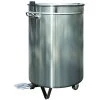 Professional Waste Bin Stainless Steel Wheels Pedal 120 Litres | Adexa VAD6904