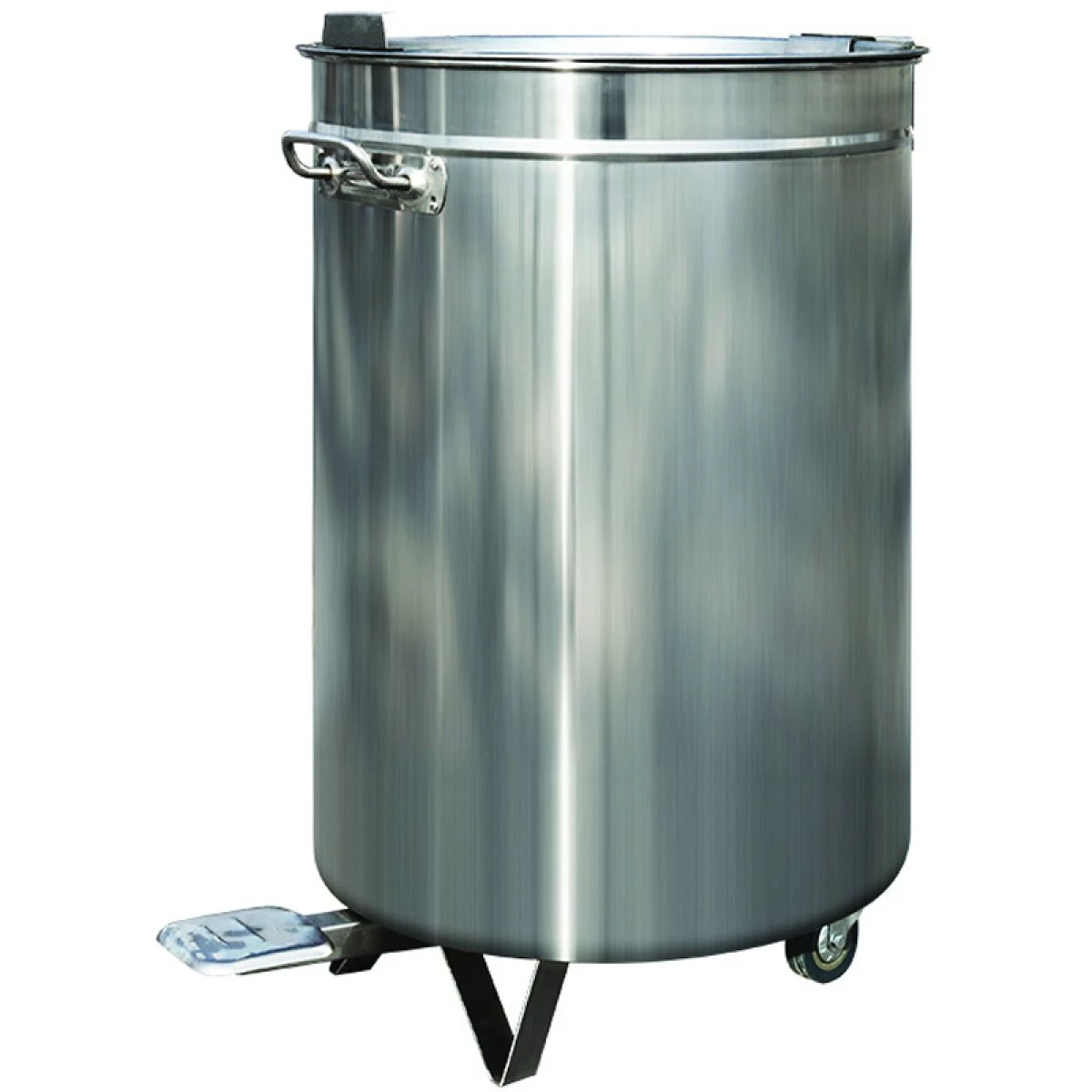 Professional Waste Bin Stainless Steel Wheels Pedal 80 Litres | Adexa AD5904 1 Professional Waste Bin Stainless Steel Wheels Pedal 80 Litres | Adexa AD5904