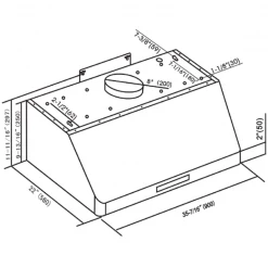 Commercial Extraction Canopy With Filter, Range Hood, Fan, Lights & Speed Control 900mm | Adexa AP238PS8336 -Adexa Sales AP238PS8336 1 1200x1200 1