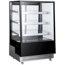 Commercial Refrigerated Display Case 3 Shelves 900mm Black | Adexa ARC400L