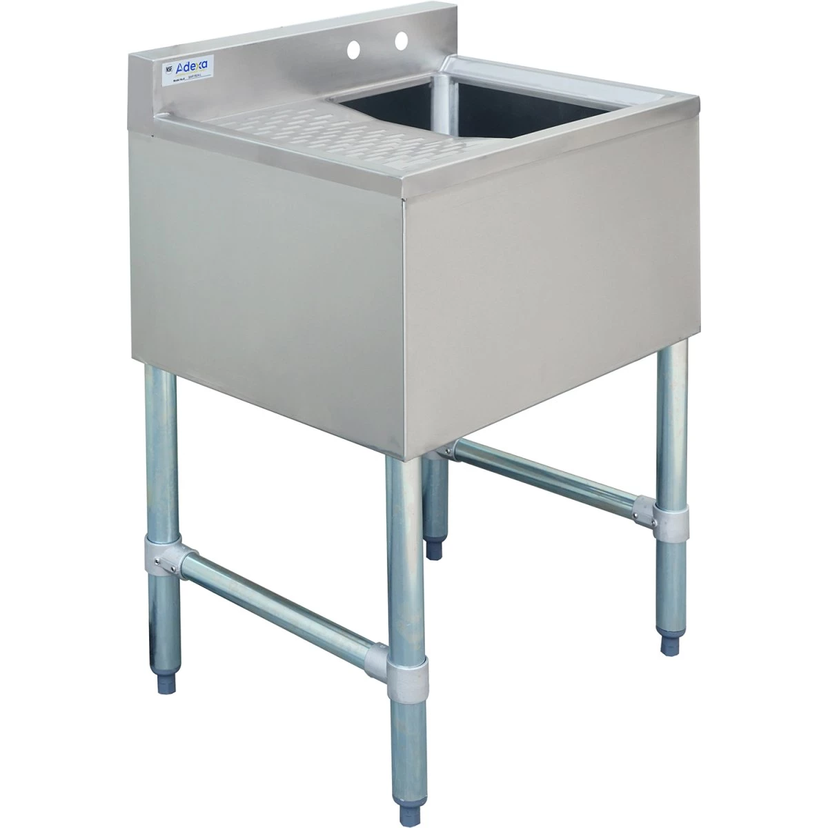 Commercial Bar Sink 1 Bowl Right 643x477x838mm | Adexa BAR1B24L 1 Commercial Bar Sink 1 Bowl Right 643x477x838mm | Adexa BAR1B24L