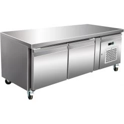 Professional Low Refrigerated Counter / Chef Base 2 Doors 1360x700x650mm | Adexa BASE21