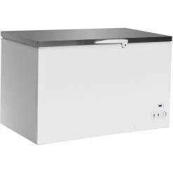 Commercial Chest Freezer Solid Stainless Steel Lid 479 Litres | Adexa CL500DSLSS