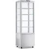 Upright Display Fridge 238 Litres 4 Shelves White 1 Flat Door | Adexa CL238W