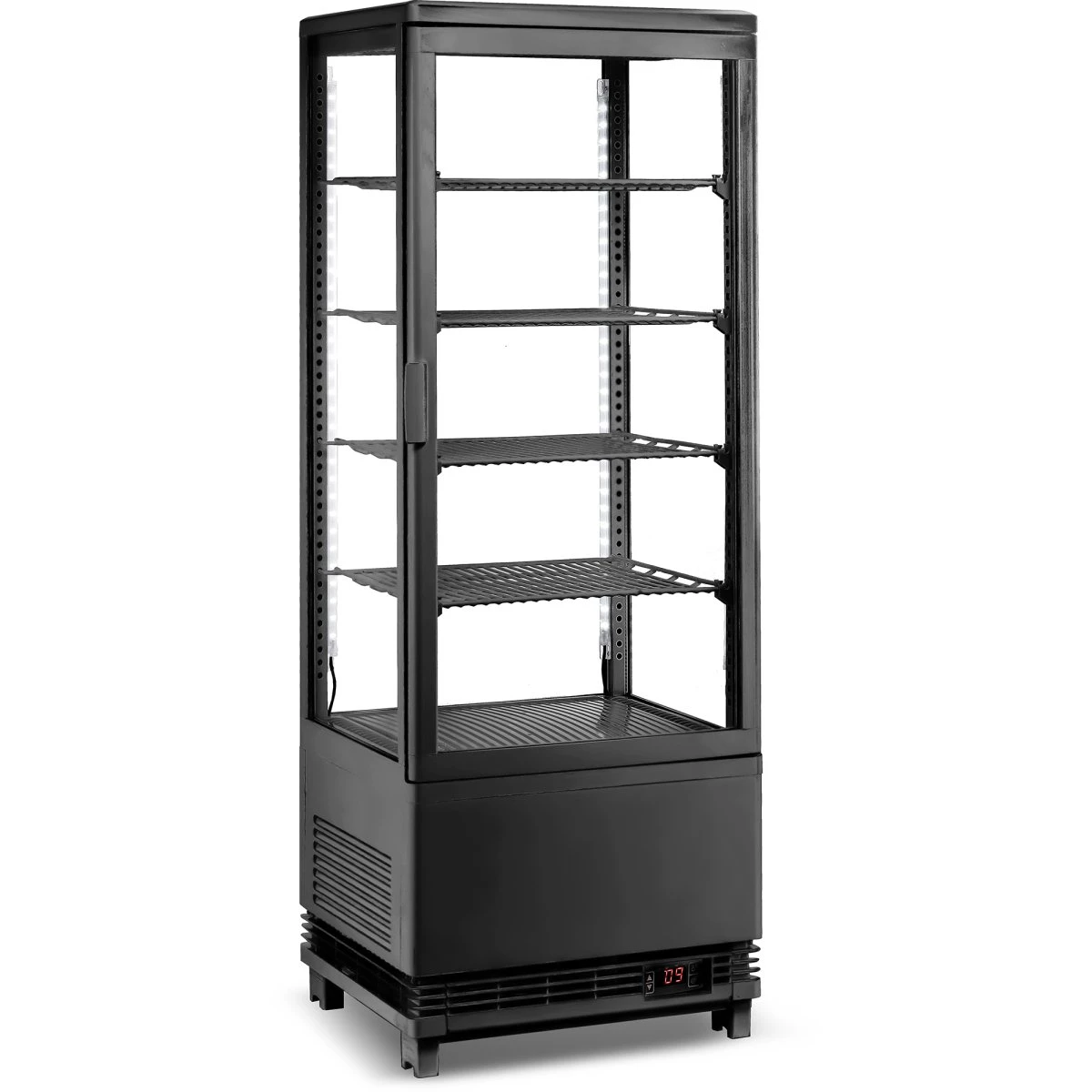 Countertop Display Fridge 98 Litres 4 Shelves Black 1 Flat Door | Adexa CL98B 1 Countertop Display Fridge 98 Litres 4 Shelves Black 1 Flat Door | Adexa CL98B