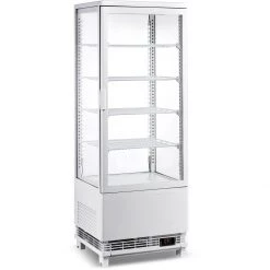 Countertop Display Fridge 98 Litres 4 Shelves White 1 Flat Door | Adexa CL98W