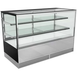 Cake Counter 1500x730x1200mm 2 Shelves Mirror Front LED | Adexa GN1500RF2