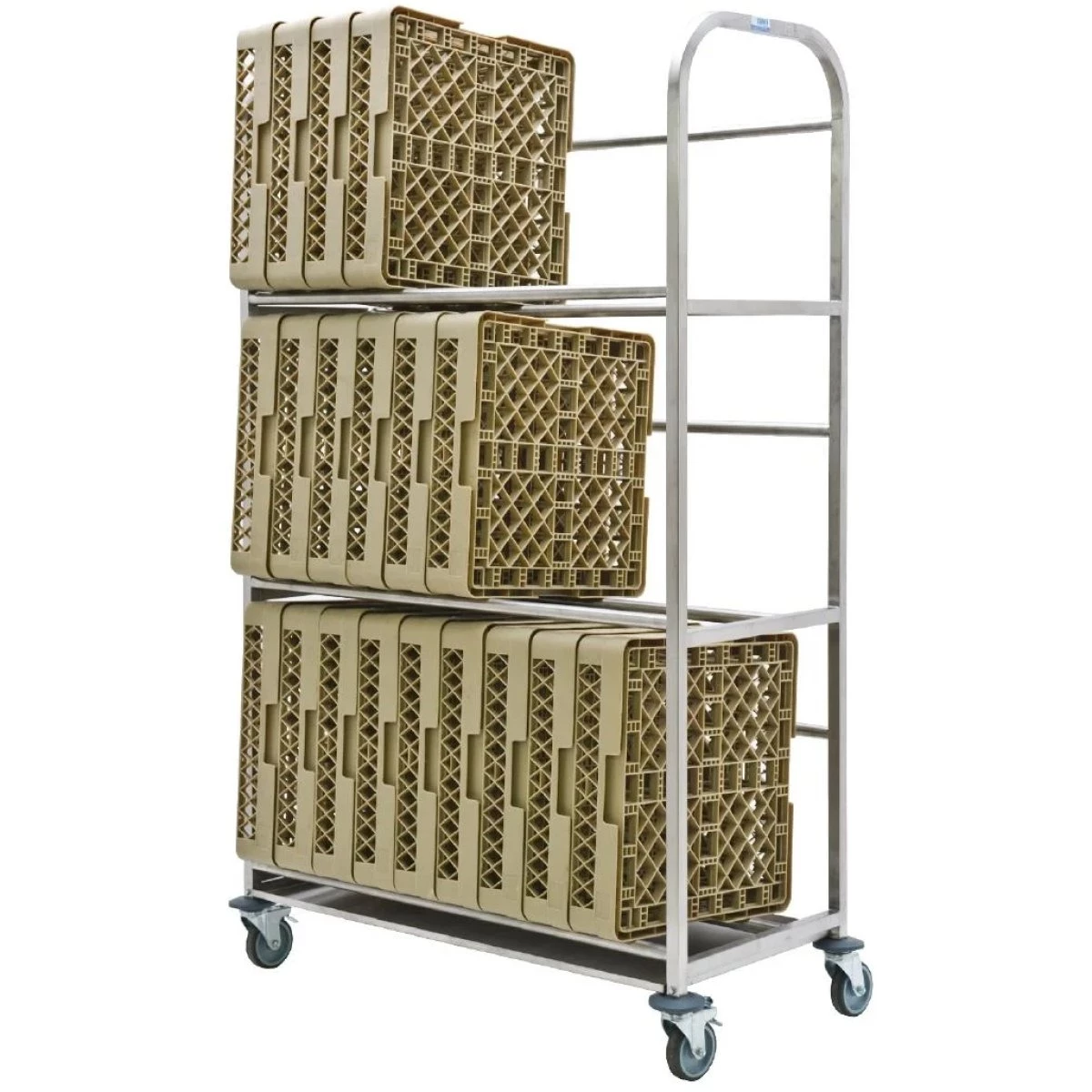 Commercial Drip Dry Trolley For Dishwasher Baskets Stainless Steel 30 Baskets 1070x470x1705mm | Adexa DDT30 1 Commercial Drip Dry Trolley For Dishwasher Baskets Stainless Steel 30 Baskets 1070x470x1705mm | Adexa DDT30