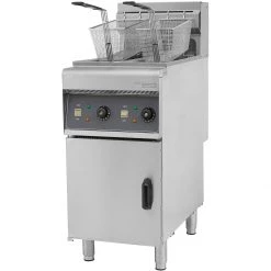 Twin Basket Professional Free Standing Electric Fryer Twin Tank 12kW 2x10 Litres | Adexa DF10L2