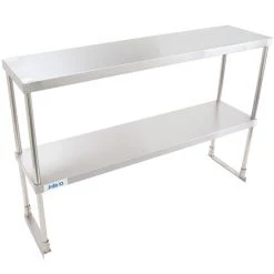 Double Tier Overshelf Stainless Steel 1200x300x800mm | Adexa DOS300X1200