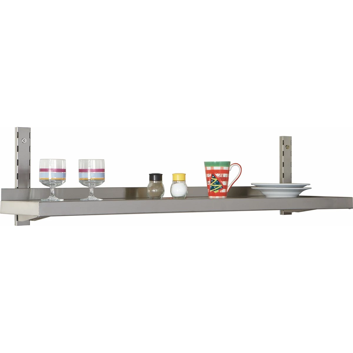 Wall Shelf 1 Level 2000x400mm Stainless Steel | Adexa THWBS1R204 2 Wall Shelf 1 Level 2000x400mm Stainless Steel | Adexa THWBS1R204 - Image 2