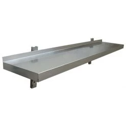 Wall Shelf 1 Level 1800x400mm Stainless Steel | Adexa VWS1841