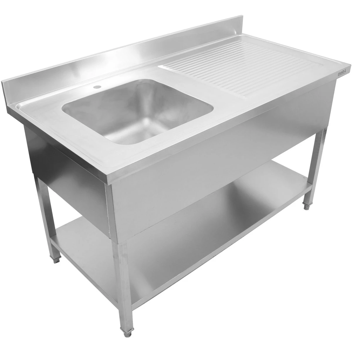 Commercial Sink Stainless Steel 1 Bowl Left Bottom Shelf Splashback 1000mm Depth 600mm | Adexa THSTR106BL1 1 Commercial Sink Stainless Steel 1 Bowl Left Bottom Shelf Splashback 1000mm Depth 600mm | Adexa THSTR106BL1