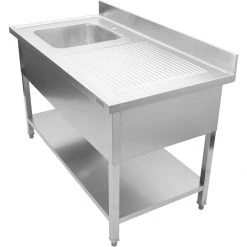 Commercial Sink Stainless Steel 1 Bowl Left Bottom Shelf Splashback 1000mm Depth 600mm | Adexa THSTR106BL1 8 Commercial Sink Stainless Steel 1 Bowl Left Bottom Shelf Splashback 1000mm Depth 600mm | Adexa THSTR106BL1 -Adexa Sales DSAL 2 1200x1200 1