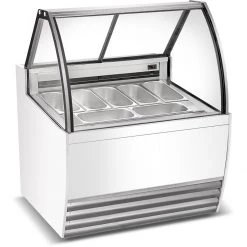 Professional Gelato & Ice Cream Serving Display Counter 7 Tubs | Adexa DW7R