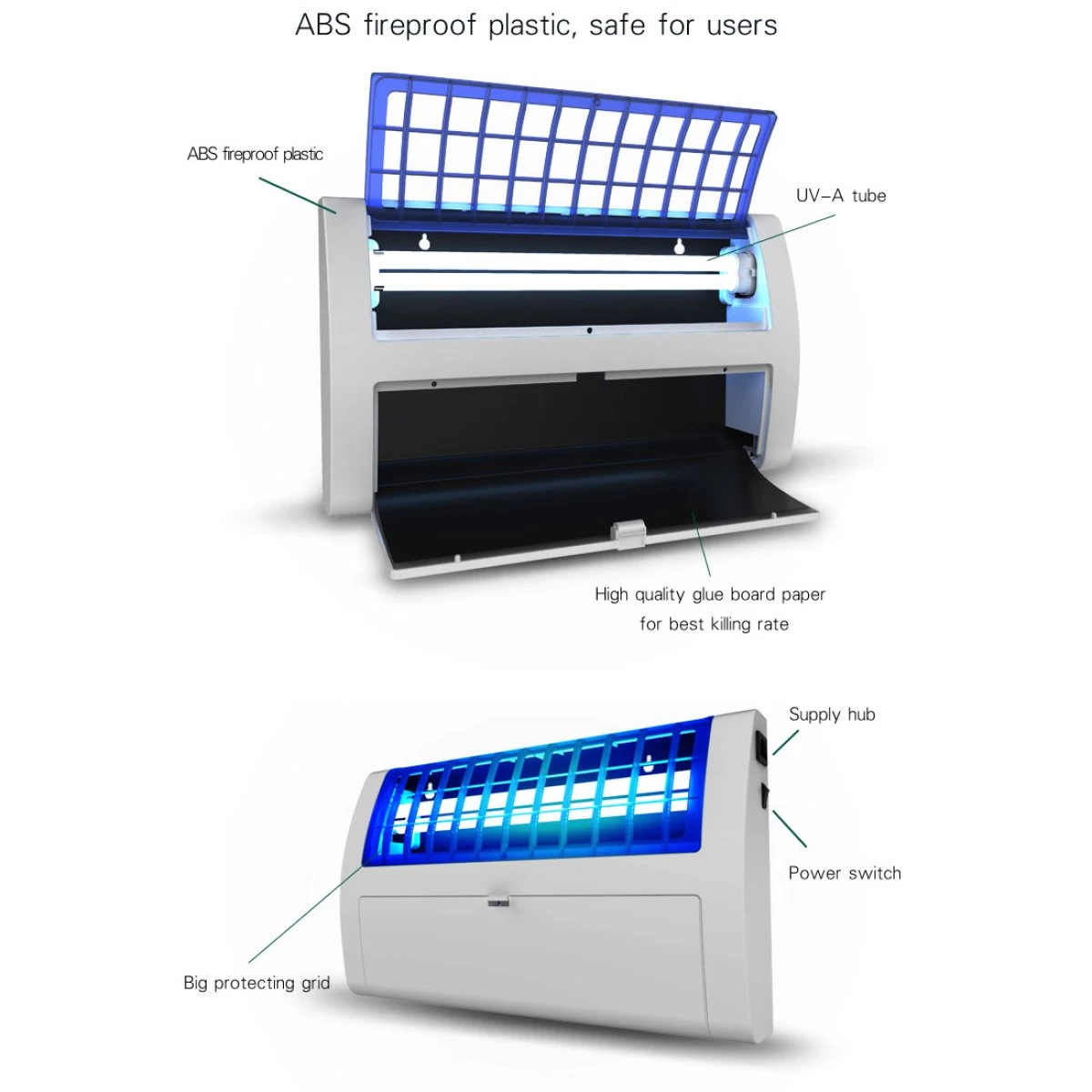 Commercial Glue Board Insect Trap 100m2 1x36W Chemical Free | Adexa E36 3 Commercial Glue Board Insect Trap 100m2 1x36W Chemical Free | Adexa E36 - Image 3