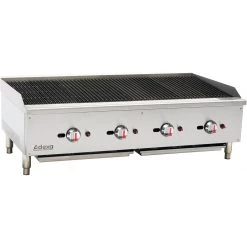 Professional Natural Gas Chargrill 4 Burners 30kW | Adexa ECB48S