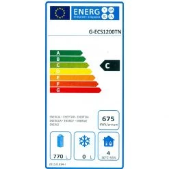 Commercial Refrigerator Upright Cabinet 1200 Litres Stainless Steel Twin Door GN2/1 Fan Assisted Cooling | Adexa R1200S -Adexa Sales ECS1200TN 1200x1200 1