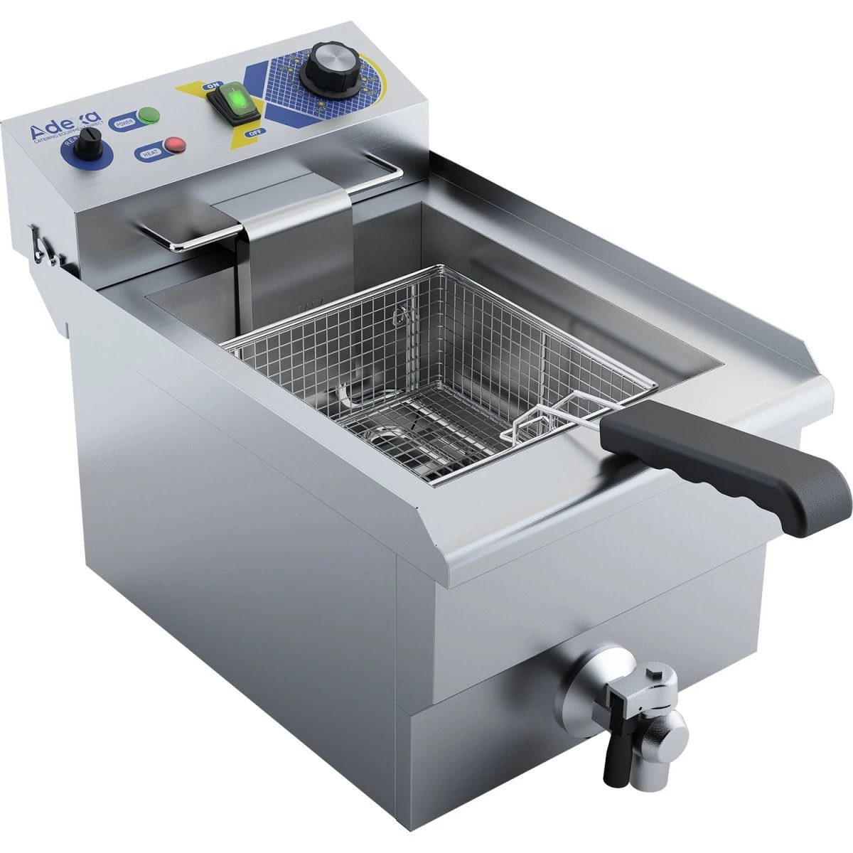 Commercial Fryer Single Electric 10 Litre 3kW Countertop | Adexa EF101V 2 Commercial Fryer Single Electric 10 Litre 3kW Countertop | Adexa EF101V - Image 2