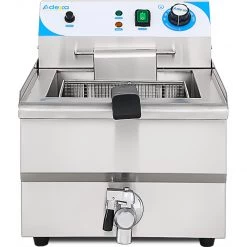 Commercial Deep Fat Fryer 16 Litres 3kW Countertop Drainage Tap | Adexa MAREF161V -Adexa Sales EF161V 2 1200x1200 1