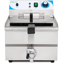 Commercial Deep Fat Fryer 16 Litres 3kW Countertop Drainage Tap | Adexa MAREF161V -Adexa Sales EF161V 3 1200x1200 1
