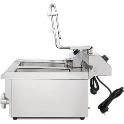 Commercial Deep Fat Fryer 16+16 Litres 3+3kW Countertop Drainage Tap | Adexa MAREF162V -Adexa Sales EF162V 5 1200x1200 1