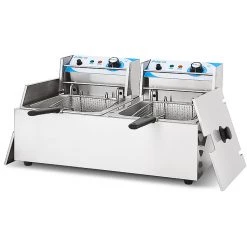 Commercial Deep Fat Fryer 8+8 Litres 2.5+2.5kW Countertop | Adexa MAREF82 -Adexa Sales EF82 3 1200x1200 1