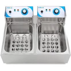 Commercial Deep Fat Fryer 8+8 Litres 2.5+2.5kW Countertop | Adexa MAREF82 -Adexa Sales EF82 4 1200x1200 1