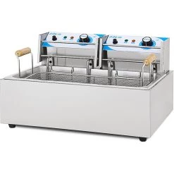 Commercial Deep Fat Fryer 17 Litres 3+3kW Countertop | Adexa MAREF83