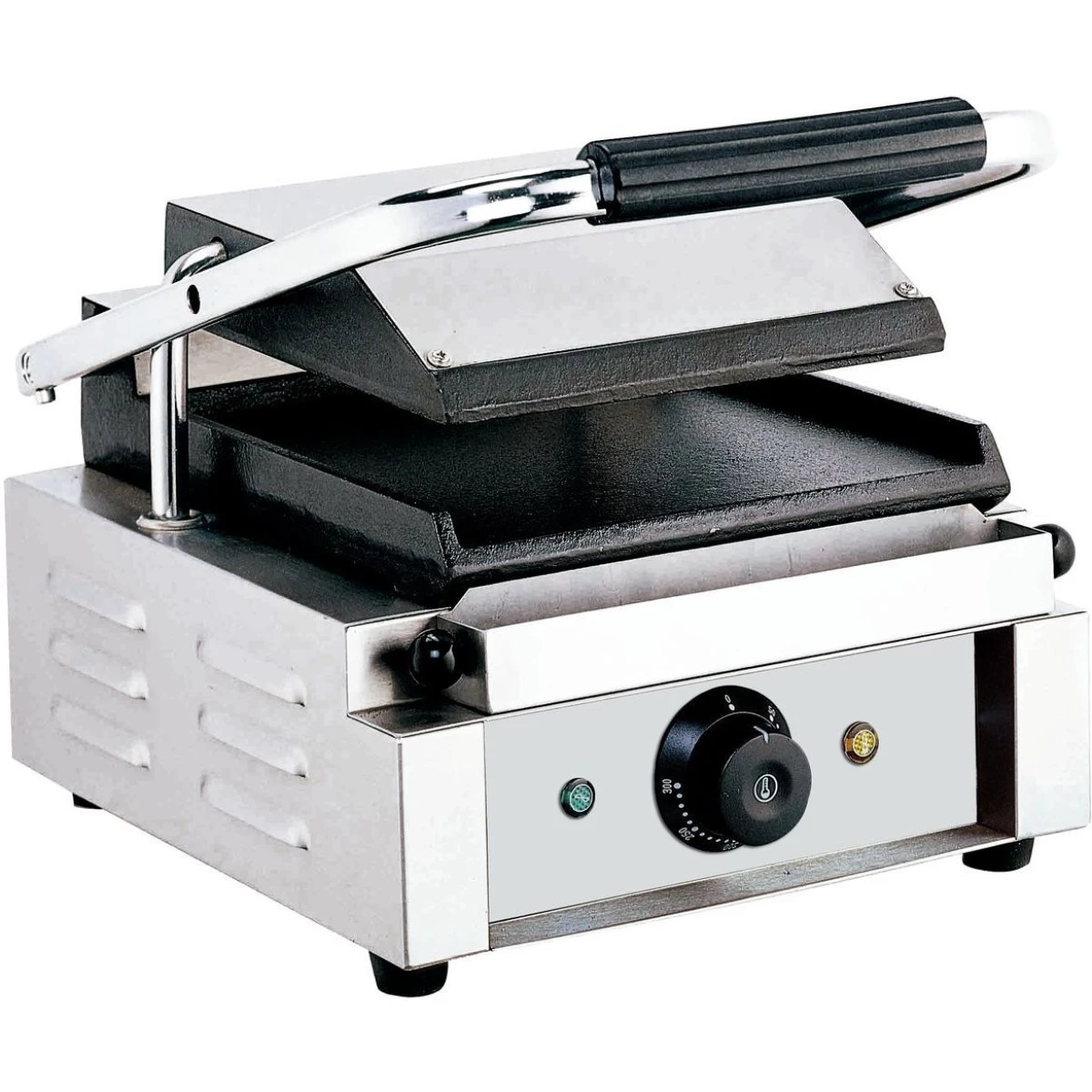 Heavy Duty Panini Contact Grill Single Smooth | Adexa EG01B 1 Heavy Duty Panini Contact Grill Single Smooth | Adexa EG01B