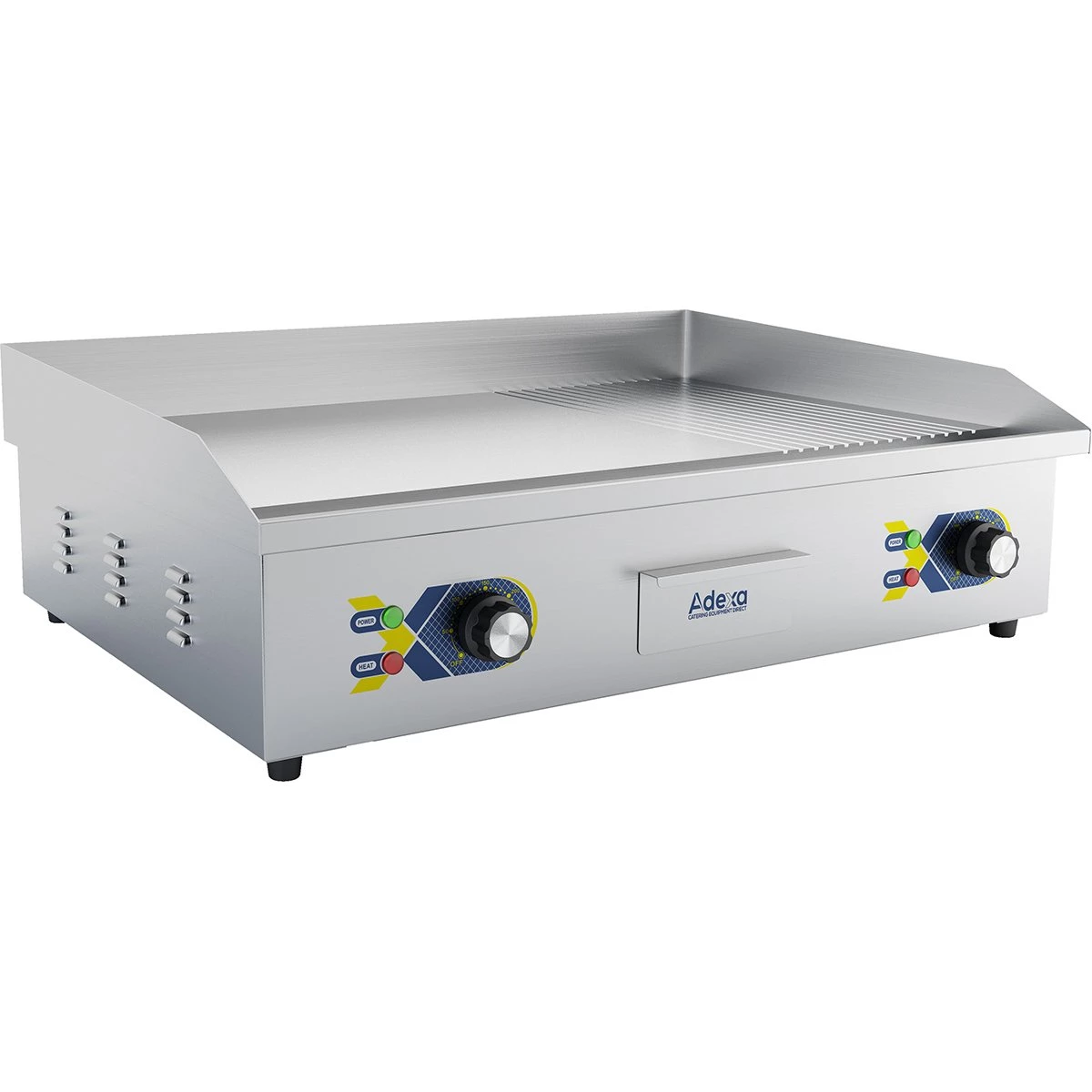 Commercial Griddle Smooth/Ribbed 730x550x240mm 4.4kW Electric | Adexa EG8202 1 Commercial Griddle Smooth/Ribbed 730x550x240mm 4.4kW Electric | Adexa EG8202