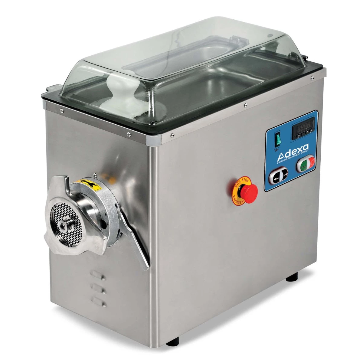 Professional Premium Refrigerated Meat Mincing Machine 400kg/h 400V | Adexa EM2210S 1 Professional Premium Refrigerated Meat Mincing Machine 400kg/h 400V | Adexa EM2210S