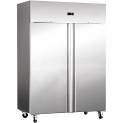 Commercial Freezer Upright Cabinet Stainless Steel 1200 Litres Twin Door Fan Assisted Cooling | Adexa F1200S