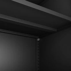 Commercial Steel Black Storage Cupboard With 4 Shelves And Lock 800x400x1800mm | Adexa FCA18BLACK -Adexa Sales FCA18BLACK 4 1200x1200 1