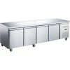 Professional Low Refrigerated Counter / Chef Base 4 Doors 2230x700x650mm | Adexa BASE41