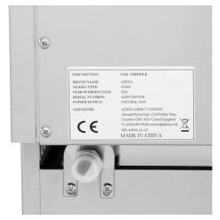 Commercial Gas Griddle Smooth Plate 1 Zone 3kW Countertop | Adexa GG360 -Adexa Sales GG360 5 1200x1200 1