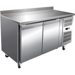 Professional Refrigerated Counter With Upstand 2 Doors Depth 600mm | Adexa RS22V