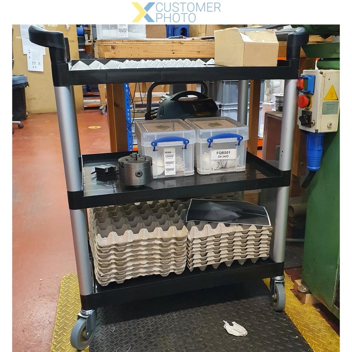 Professional Utility Trolley Multi-purpose 3 Tier 810x435x910mm | Adexa GX032A 2 Professional Utility Trolley Multi-purpose 3 Tier 810x435x910mm | Adexa GX032A - Image 2