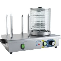 Commercial Hot Dog Warmer 4 Bun Spikes | Adexa HDW4