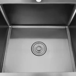 Commercial Sink Stainless Steel 1 Bowl Right Splashback 1200mm Depth 600mm | Adexa HJS1201R -Adexa Sales HJS1201R 7 1200x1200 1