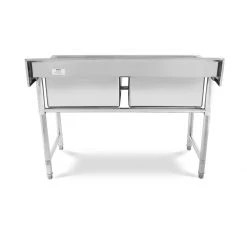 Commercial Sink Stainless Steel 2 Bowls Splashback 1200mm Depth 600mm | Adexa HJS1202 -Adexa Sales HJS1202 5 1200x1200 1