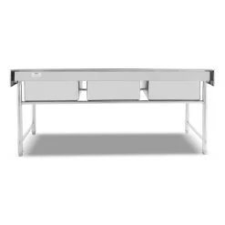 Commercial Sink Stainless Steel 3 Bowls Splashback 1800mm Depth 600mm | Adexa HJS1803 8 Commercial Sink Stainless Steel 3 Bowls Splashback 1800mm Depth 600mm | Adexa HJS1803 -Adexa Sales HJS1803 4 1200x1200 1