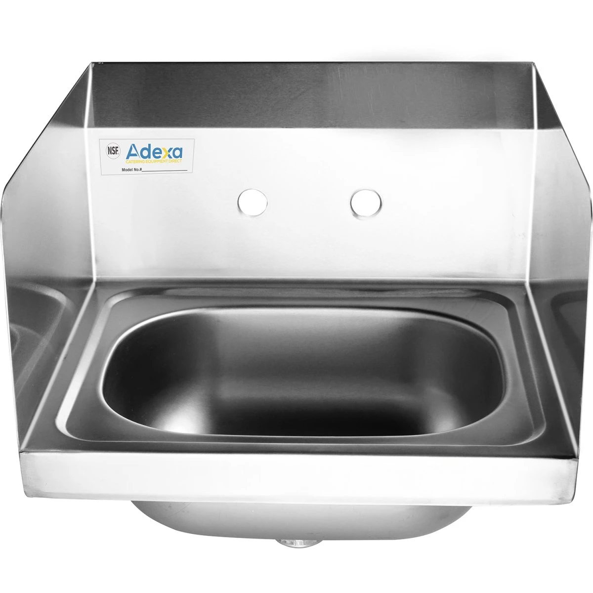 Wall Mounted Hand Sink Wall Mounted Faucet Side Splash Stainless Steel | Adexa HS15SP 2 Wall Mounted Hand Sink Wall Mounted Faucet Side Splash Stainless Steel | Adexa HS15SP - Image 2