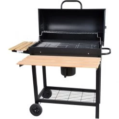Classic Barrel BBQ Charcoal Grill & Smoker 78cm | Adexa KY1813