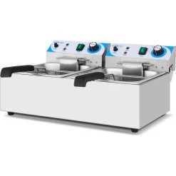 Commercial Twin Fryer Electric 10+10 Litre 6kW Countertop | Adexa MAREF102A